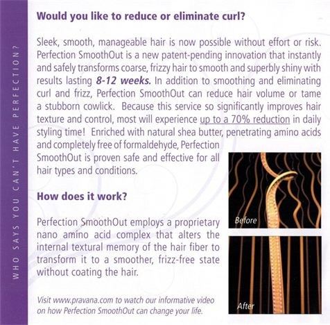 Pravana Perfection SmoothOut used at Just Jane & Co.